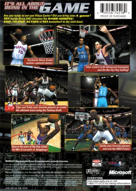 NBA Inside Drive 2002 (USA) box cover back